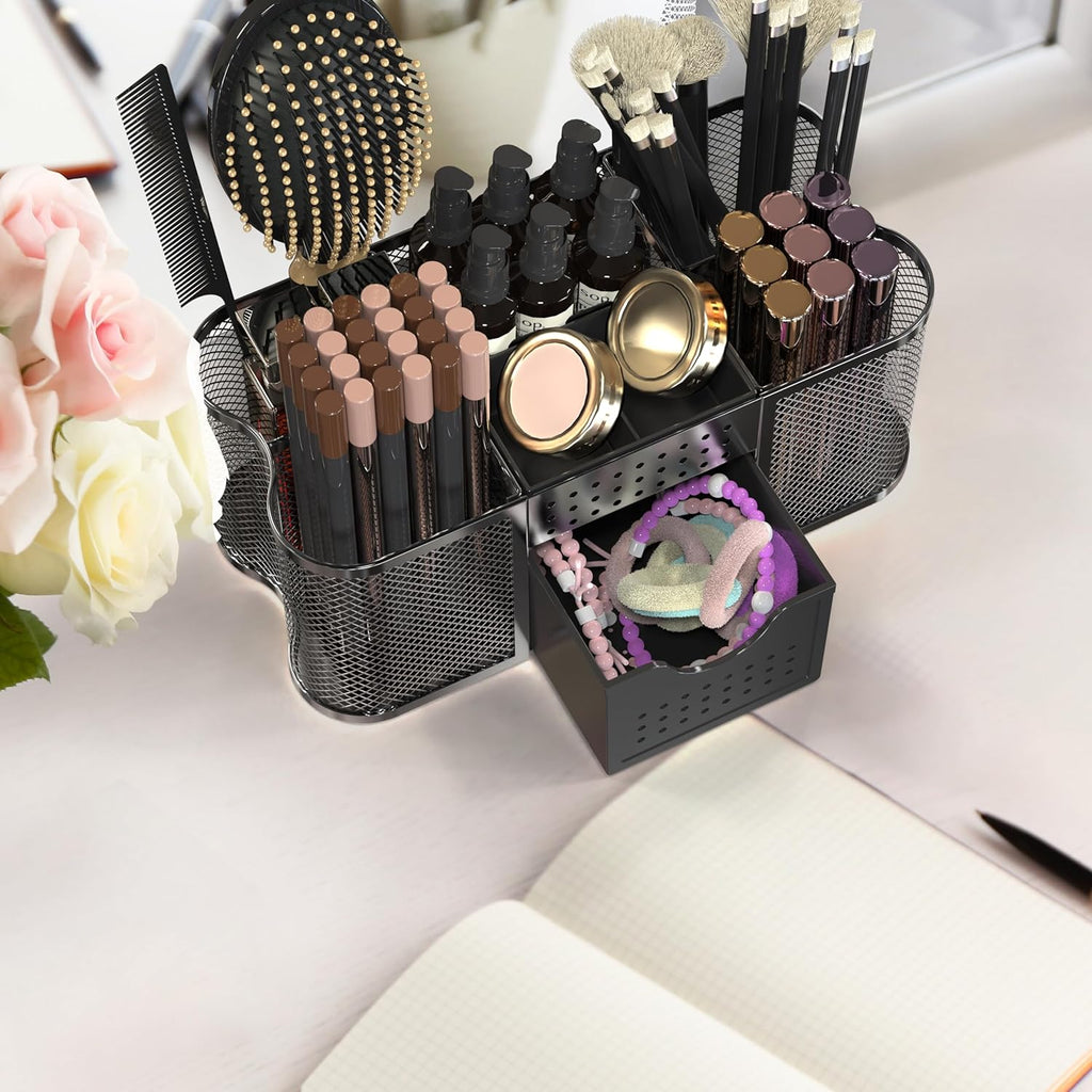 Desk Organizers Pen Holder Office Caddy Storage, Black - view 5