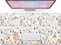 Large Desk Mat, Extended Mouse Pad for Desktop, 35.4" x 15.7" | Wildflowers Extended Desk Pad with Non-Slip Rubber Base and Smooth Surface for Work, Gaming, Office and Home
