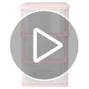 Pink Drawer Storage Box - 3 Drawer Plastic Organizer for Desk Makeup Stationery and Small Items - 9.05 X 6.88 X 5.31 Inch - view 7