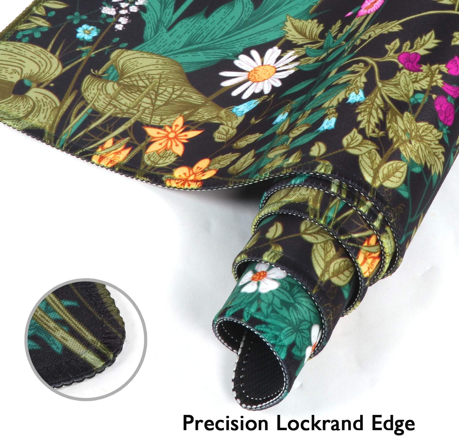 Desk Mat, Large Desk Mouse Pad for Desk,Home Office - Green Weeds | Desk Protector,Cottagecore Mouse Pad for Women with Smooth Lycra, Water-resistant, Non-slip Rubber Base and Stitched Edges - view 3