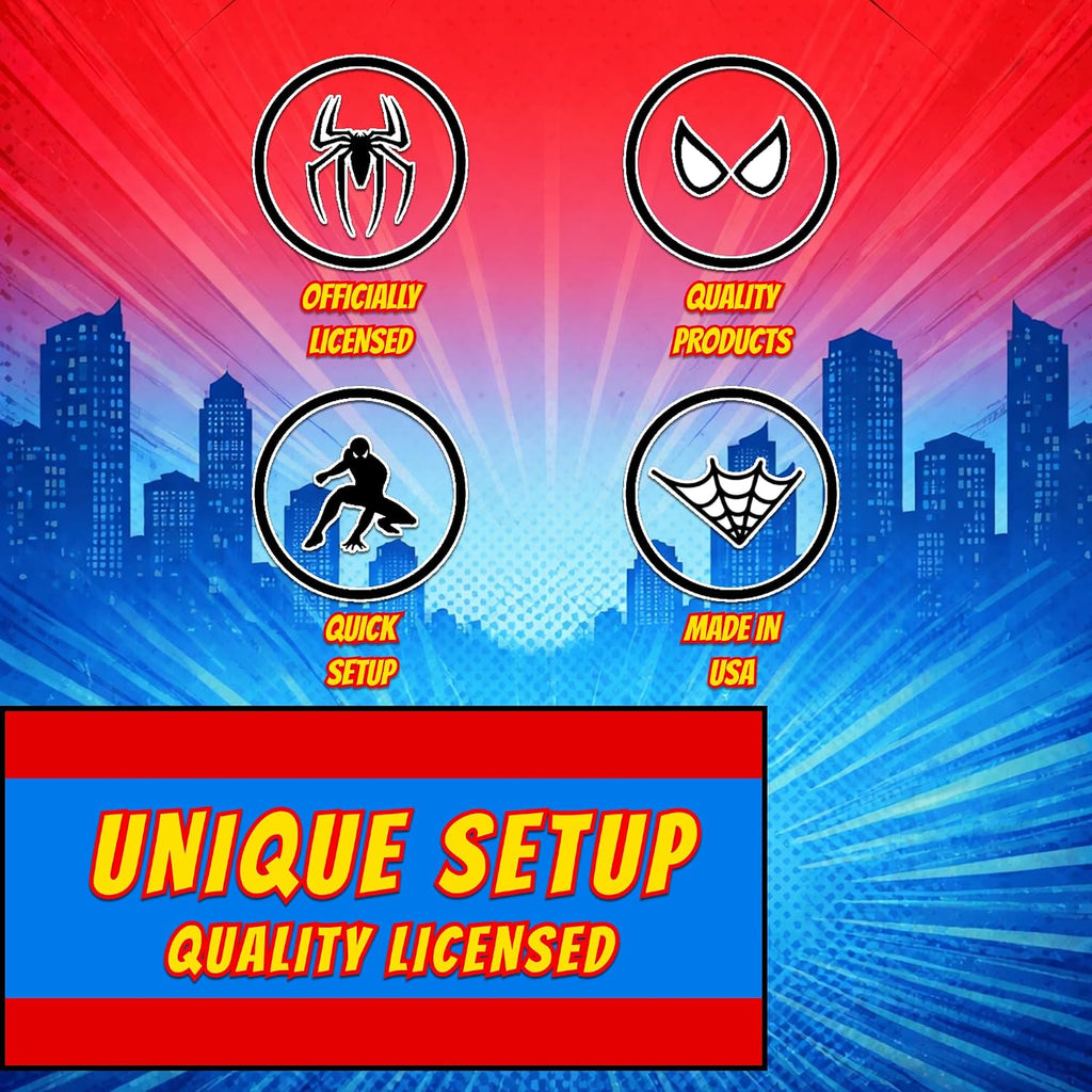 Spider-Man Party Supplies | Deluxe Tableware Party Kit | Serves 16 | Officially Licensed | Plates, Napkins, Cups, Table Cover, and Banner | Birthday Decor For Kids, Quick Setup - view 8