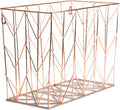 Hanging File Desk Organizer, Rose Gold Wire Metal - 854U02-06