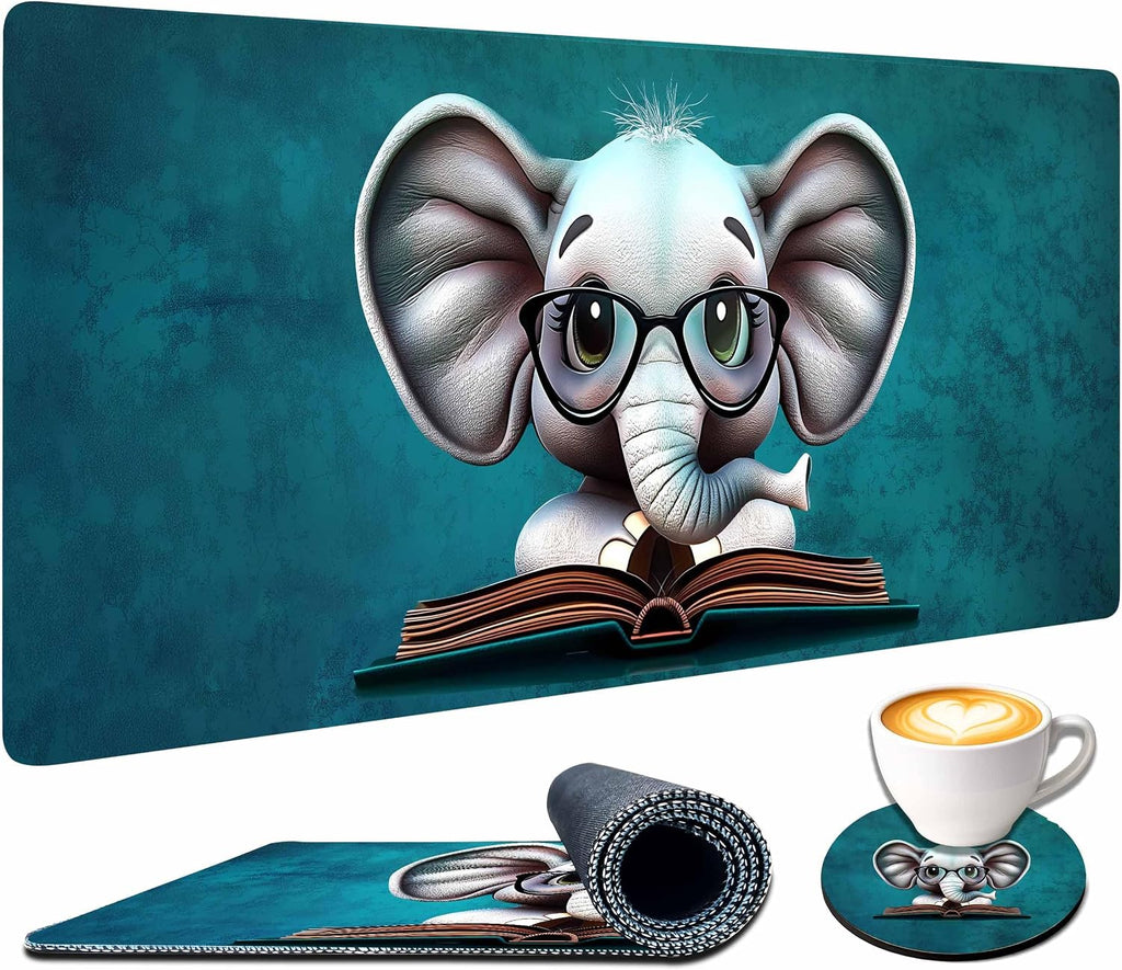 Extended Large Mouse Pad for Desk 35.4 X 15.7 Full Desk Mousepad for Keyboard and Mouse Mat Desktop Decor and Accessories XXL Mouse Pad for Home Office Mousepad Castle Night - view 2