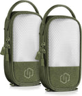 Core Tactical Mesh Zipper Pouch, 4" x 8" Modular EDC Tool Organizer Range Gear Utility Storage Pocket w/Hook Backing, Dump Pouch with Handle, 2-Pack