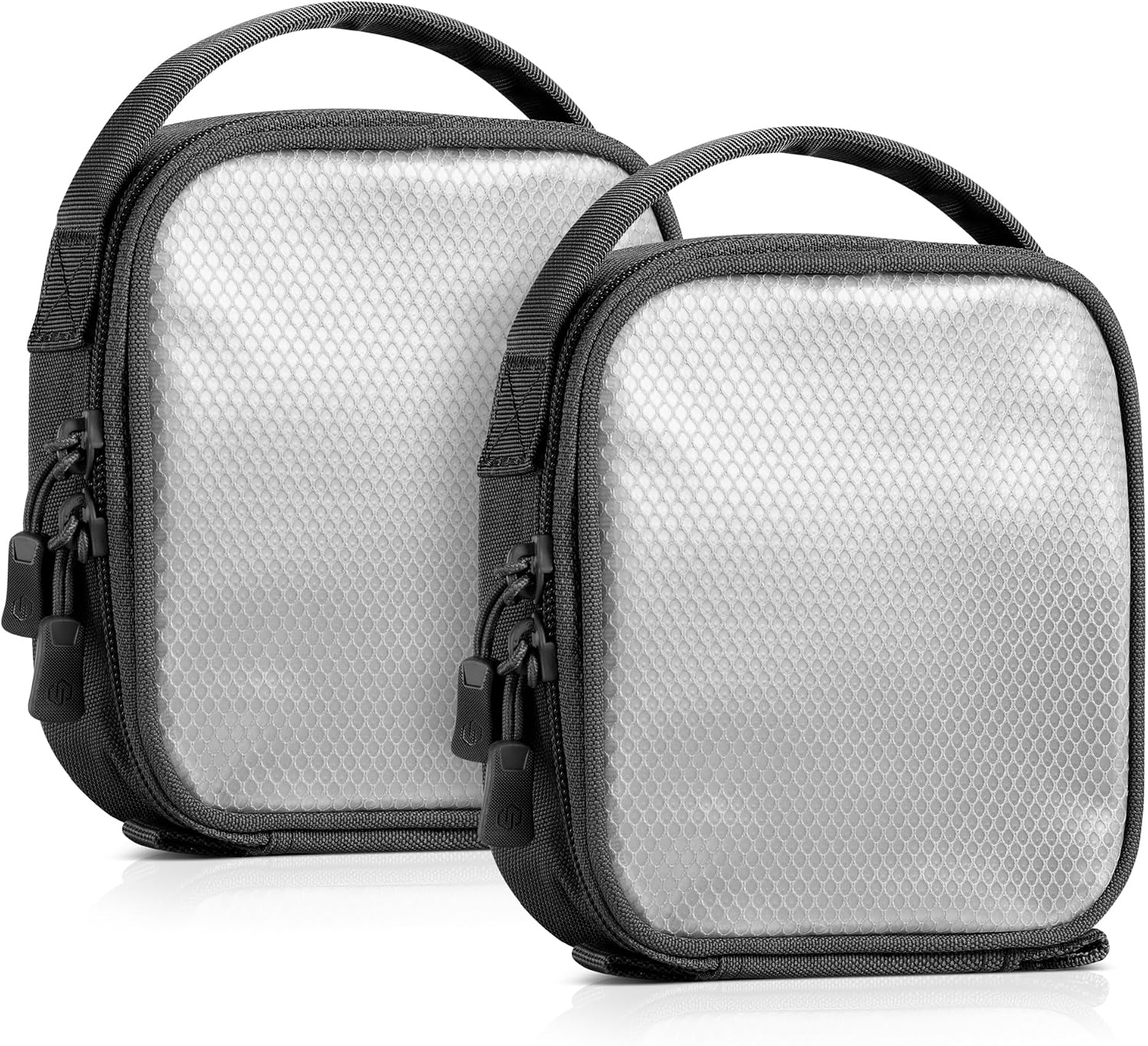Core Tactical Mesh Zipper Pouch, 6" x 6" Modular EDC Tool Organizer Range Gear Utility Storage Pocket w/Hook Backing, Dump Pouch with Handle, 2-Pack - view 7