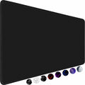 Large gaming mouse pad, extra large big mouse pad with stitched edge | mouse pad desk, XXL non-slip black computer long mousepad desk mat for gamer, office & home, black