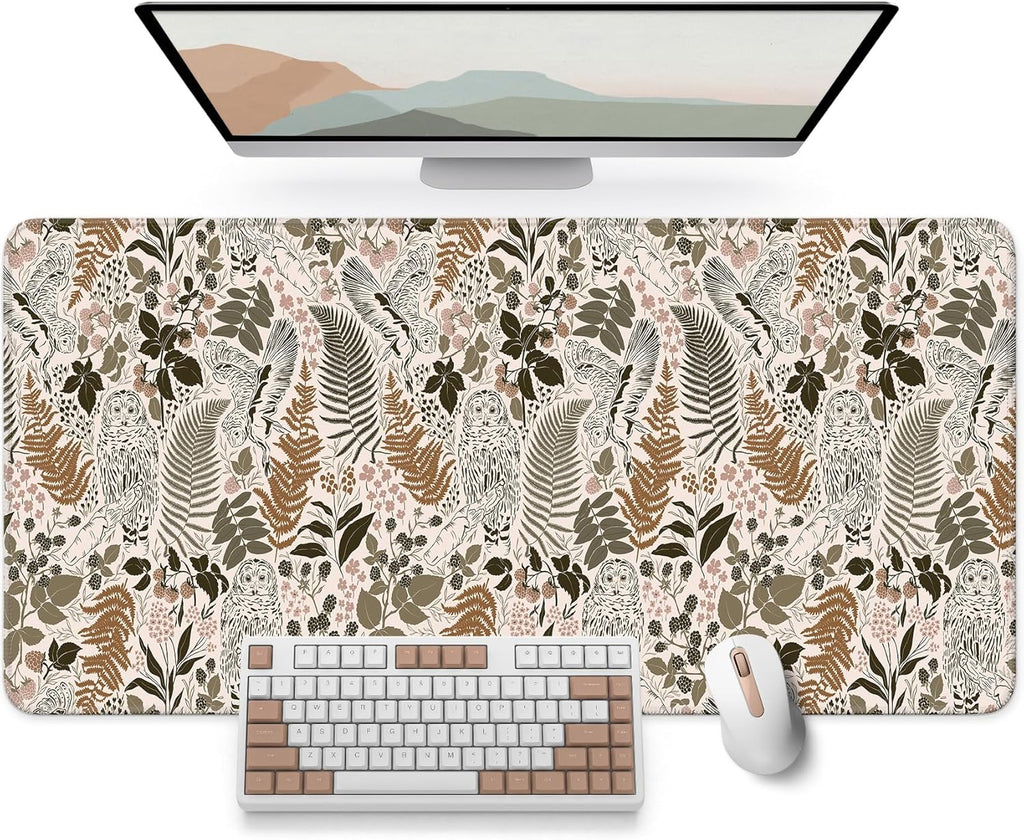 Large Desk Mat, Extended Mouse Pad for Desktop, 35.4" x 15.7" | Wildflowers Extended Desk Pad with Non-Slip Rubber Base and Smooth Surface for Work, Gaming, Office and Home - view 8