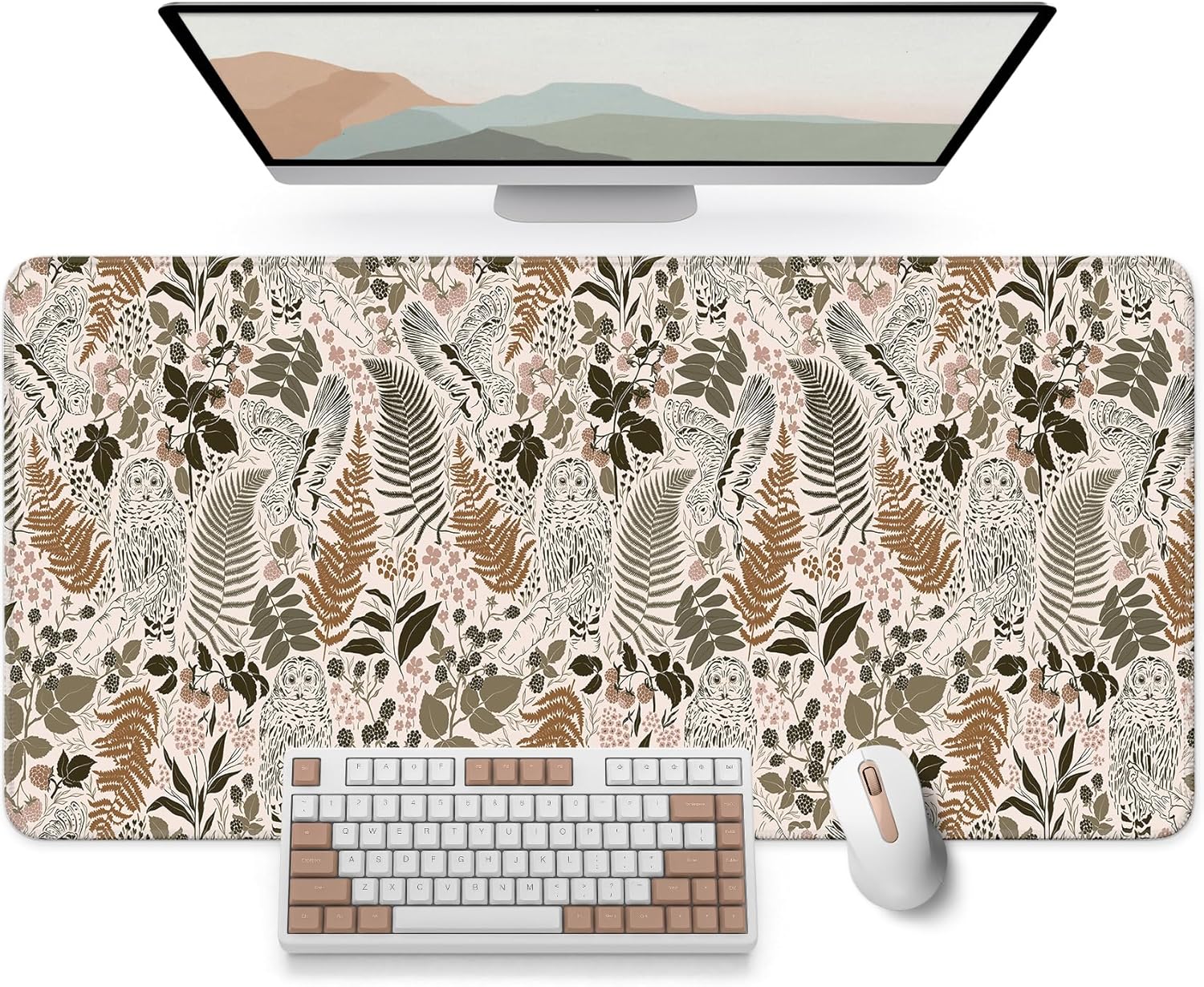 Large Desk Mat, Extended Mouse Pad for Desktop, 35.4" x 15.7" | Wildflowers Extended Desk Pad with Non-Slip Rubber Base and Smooth Surface for Work, Gaming, Office and Home - view 8