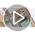 SimpleSort 6-Piece Stackable Clear Drawer Organizer Set | 12" x 3" x 2" Rectangle Trays | Narrow Makeup Vanity Storage Bins and Office Desk Drawer Dividers | Made in USA - view 7