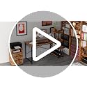 Computer Desk 47" with Power Outlet and Storage Shelves,Rustic Brown - view 7