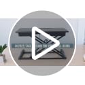 32 in Standing Desk Converter, Adjustable Workstation - view 7