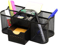 Desk Organizers Pen Holder Office Caddy Storage, Black