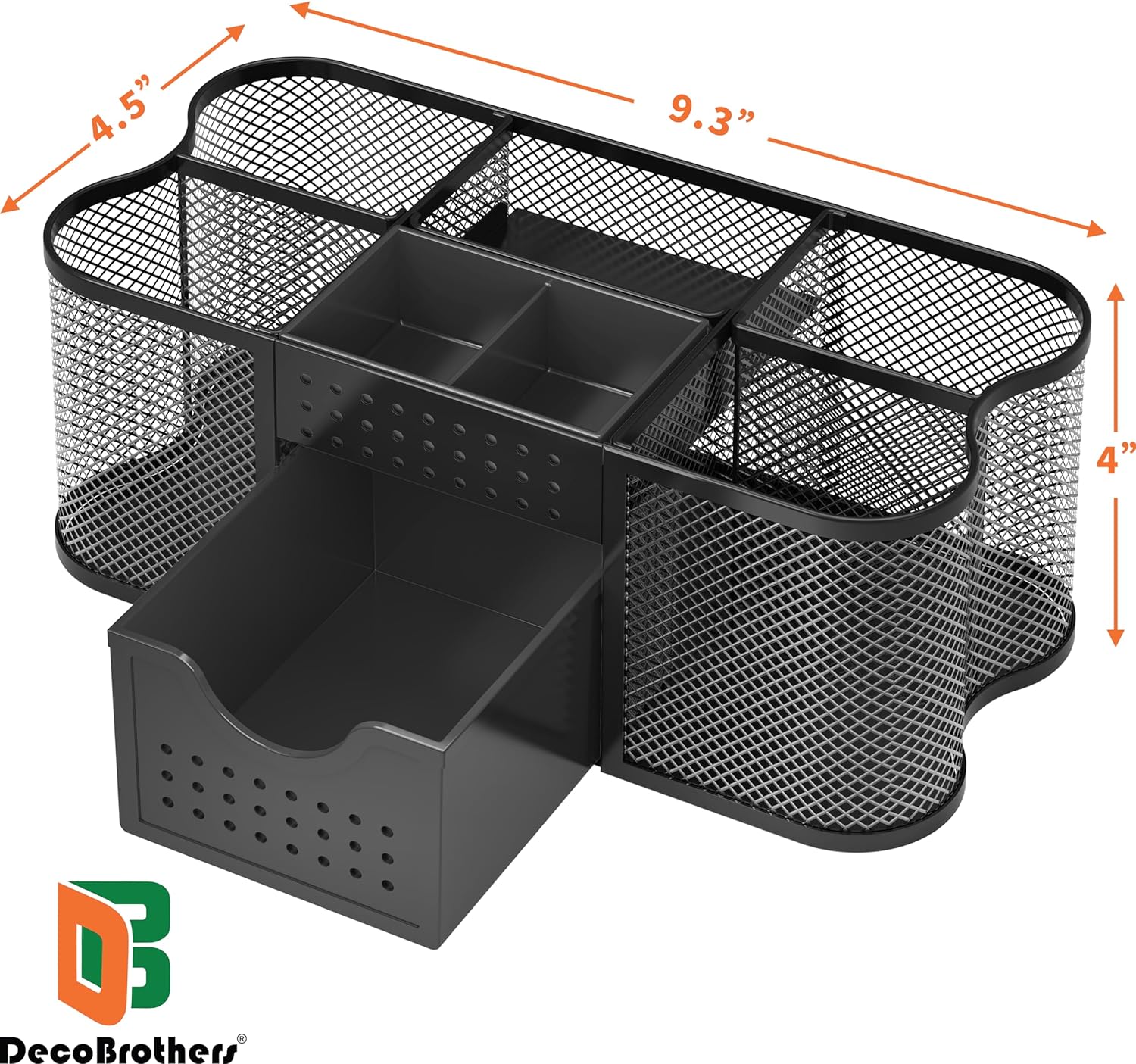 Desk Organizers Pen Holder Office Caddy Storage, Black - view 6