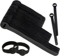 120 PCS 5/6/8 inch reusable cable ties for cords – data cable organizer ties – cord wraps for charging cords – electrical wire straps, black
