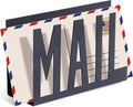 Modern Black Mail Holder Organizer with Cutout MAIL Lettering Design | Office Desktop Countertop Envelope and Document Storage Rack Entryway Office Home Storage Decorative Display