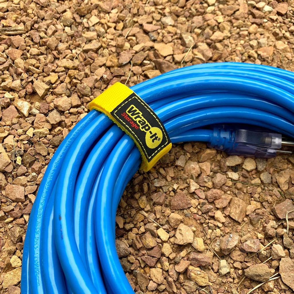 Quick-Straps - 12" (12 Pack) Yellow - Extension Cord Holder for RV and Boat Organizing | Extension Cord Holder for RV and Boat Organizing - view 8