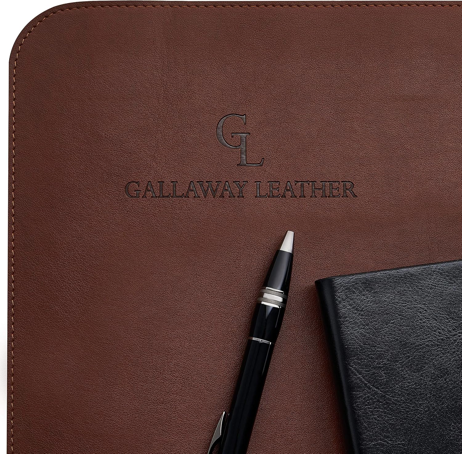 Desk Mat, Office Writing Desk Pad, Large 36" x 17" Dark Brown, for Top of Desks, Gift Ready Elegant Computer Desk Cover Protector PU Leather - view 5